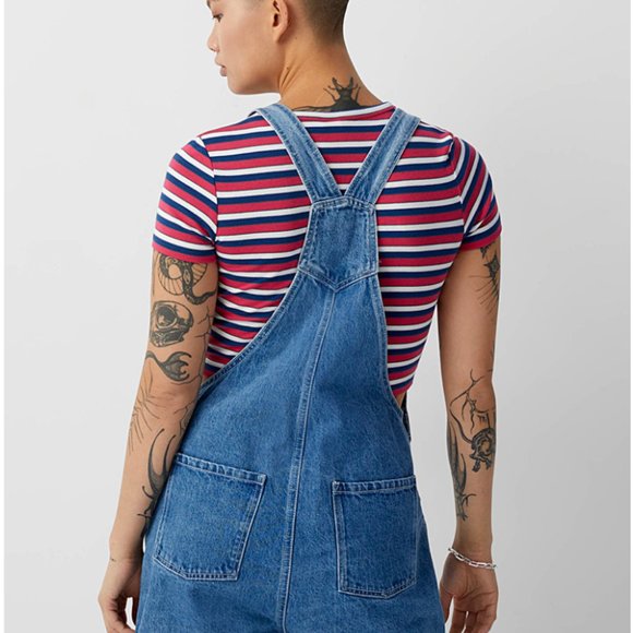 Denim Overalls Jumpsuit Shorts from Simons Twik - Picture 12 of 14